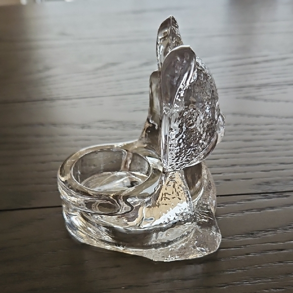 Vintage Clear Glass Cat Figurine - PartyLite - Picture 4 of 8